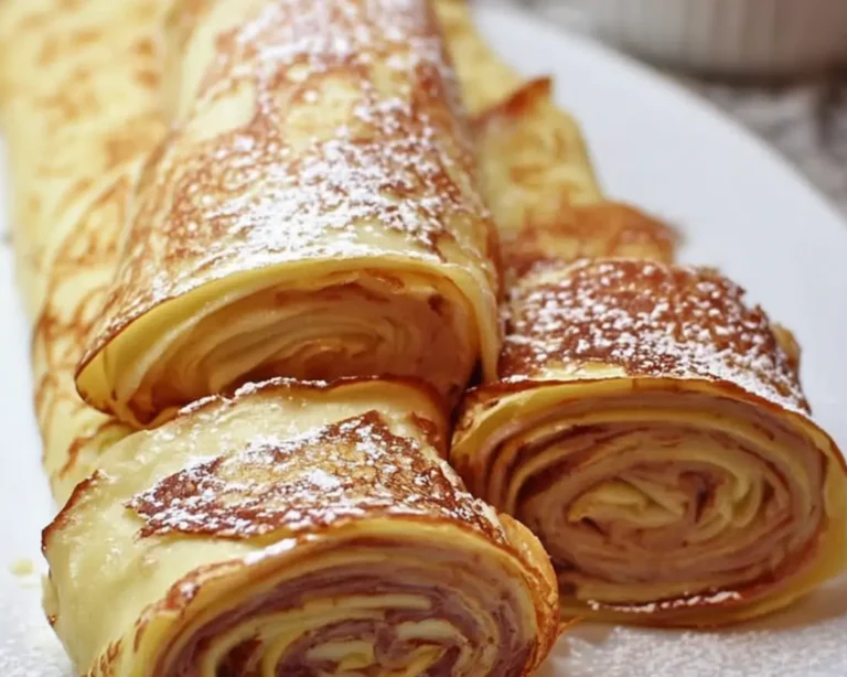 gâteau crêpes roulées