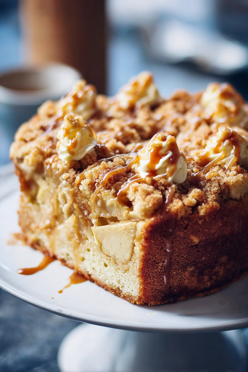 gâteau crumble pommes