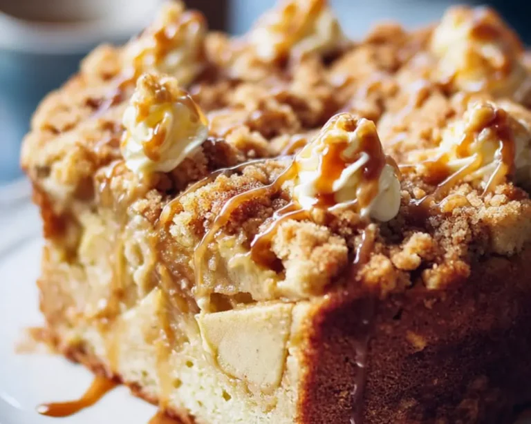 gâteau crumble pommes