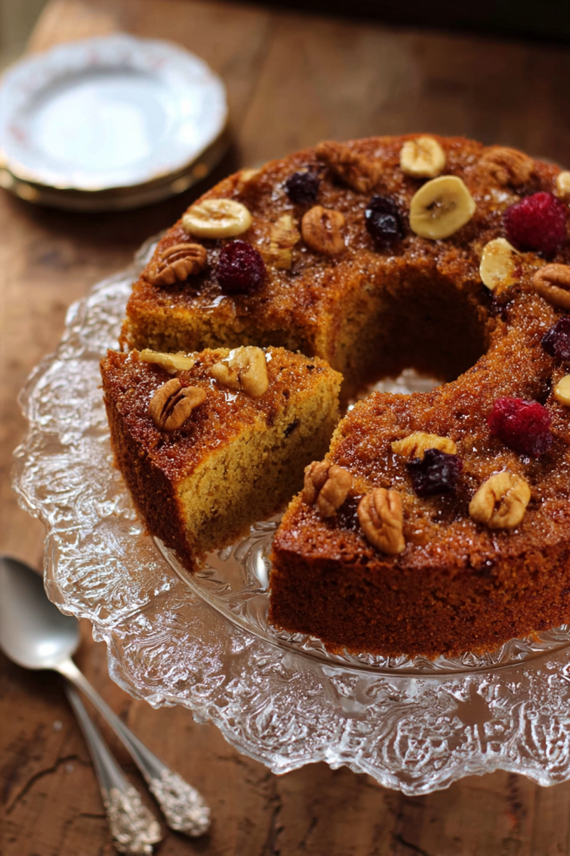 gâteau d'avoine fruits secs vapeur