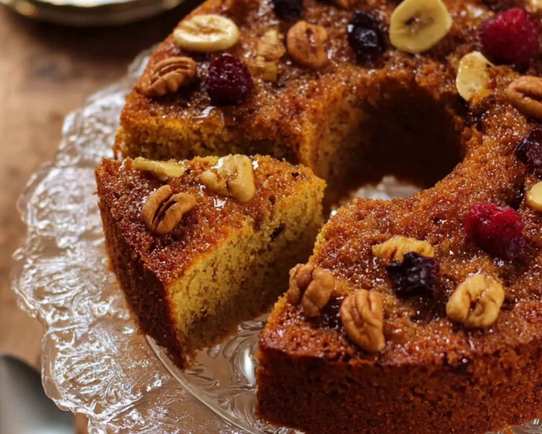 gâteau d'avoine fruits secs vapeur