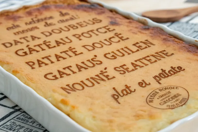 gâteau patate douce sans gluten