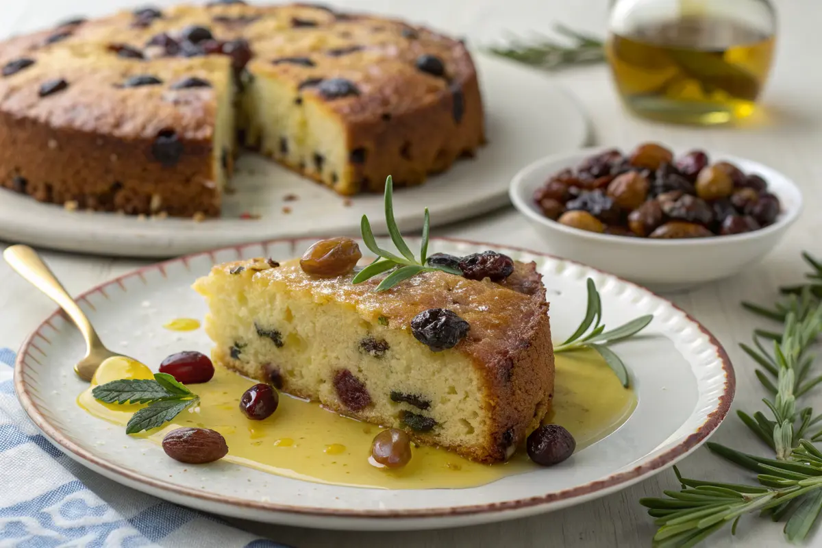 gâteau raisin l'huile d'olive