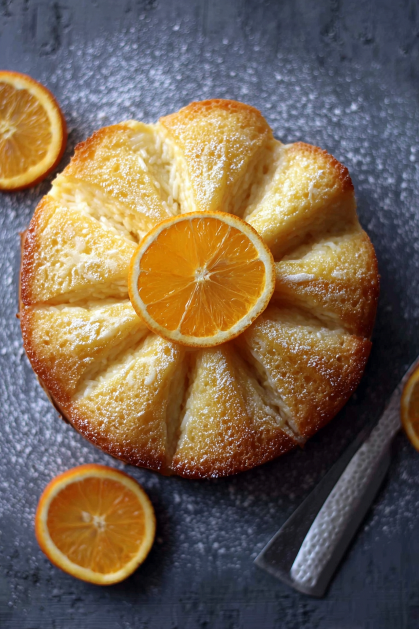 gâteau riz crémeux l'orange