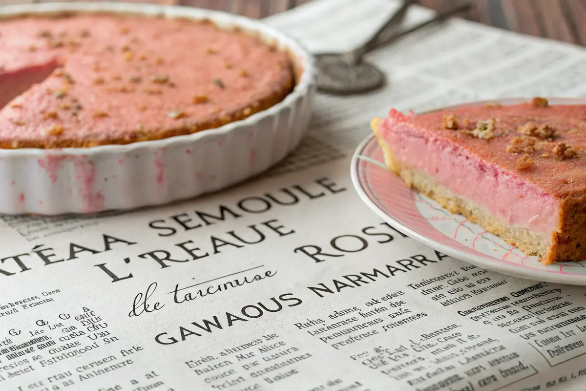 gâteau semoule l'eau rose namoura