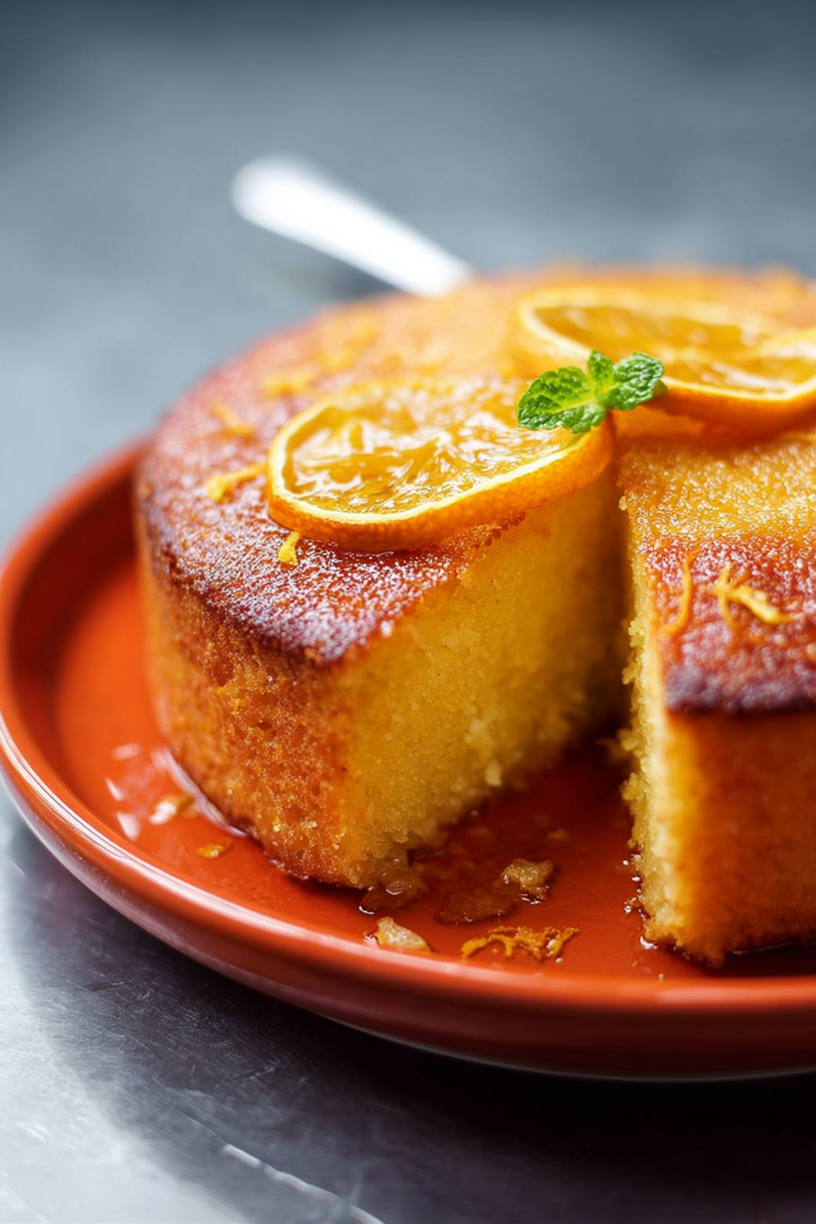 gâteau semoule l'orange