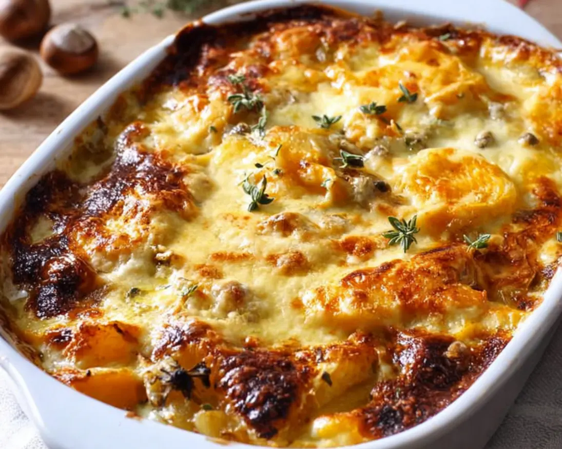 gratin potiron châtaignes