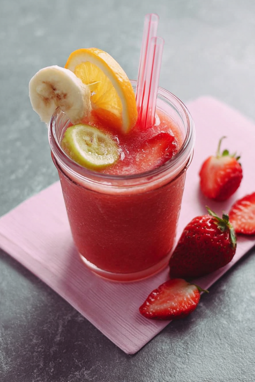 jus banane fraise agrumes