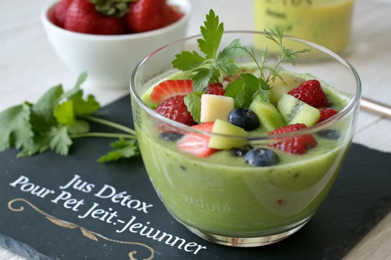 jus détox pour petit déjeuner