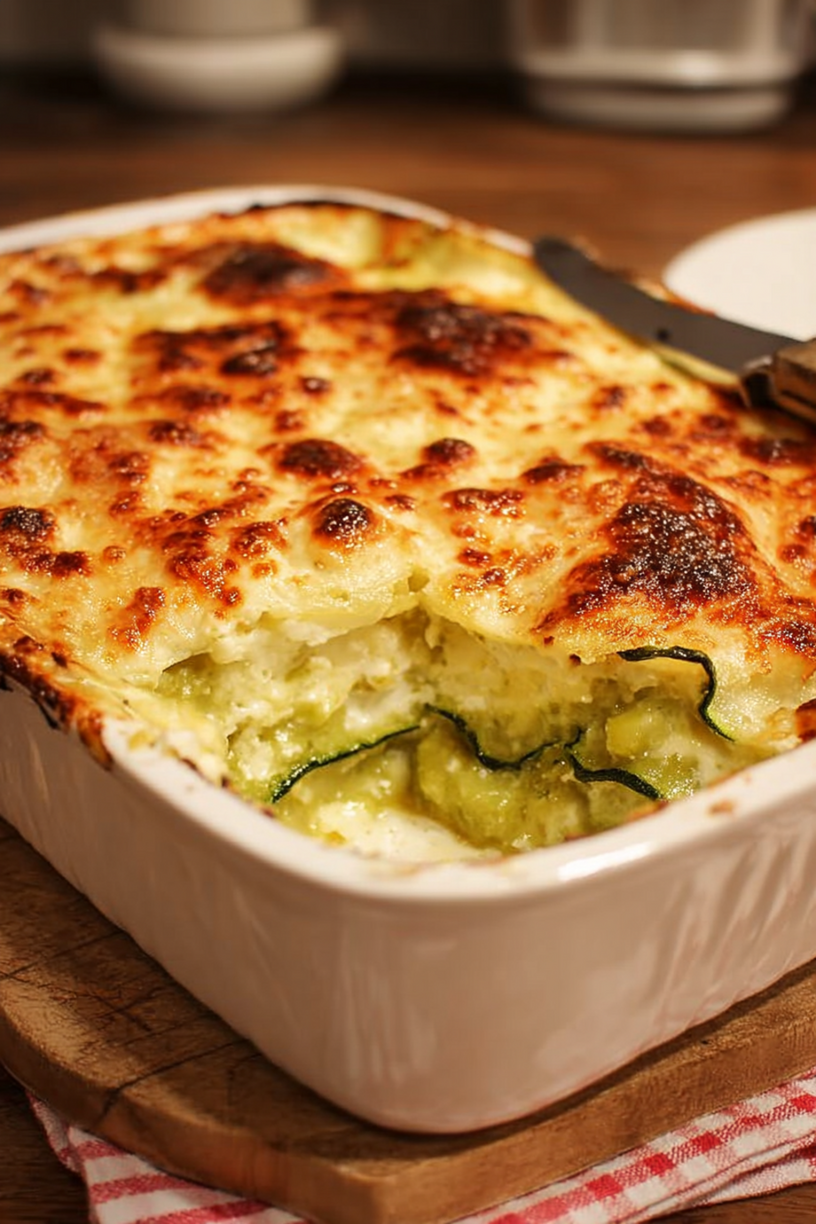 lasagne chèvre courgette