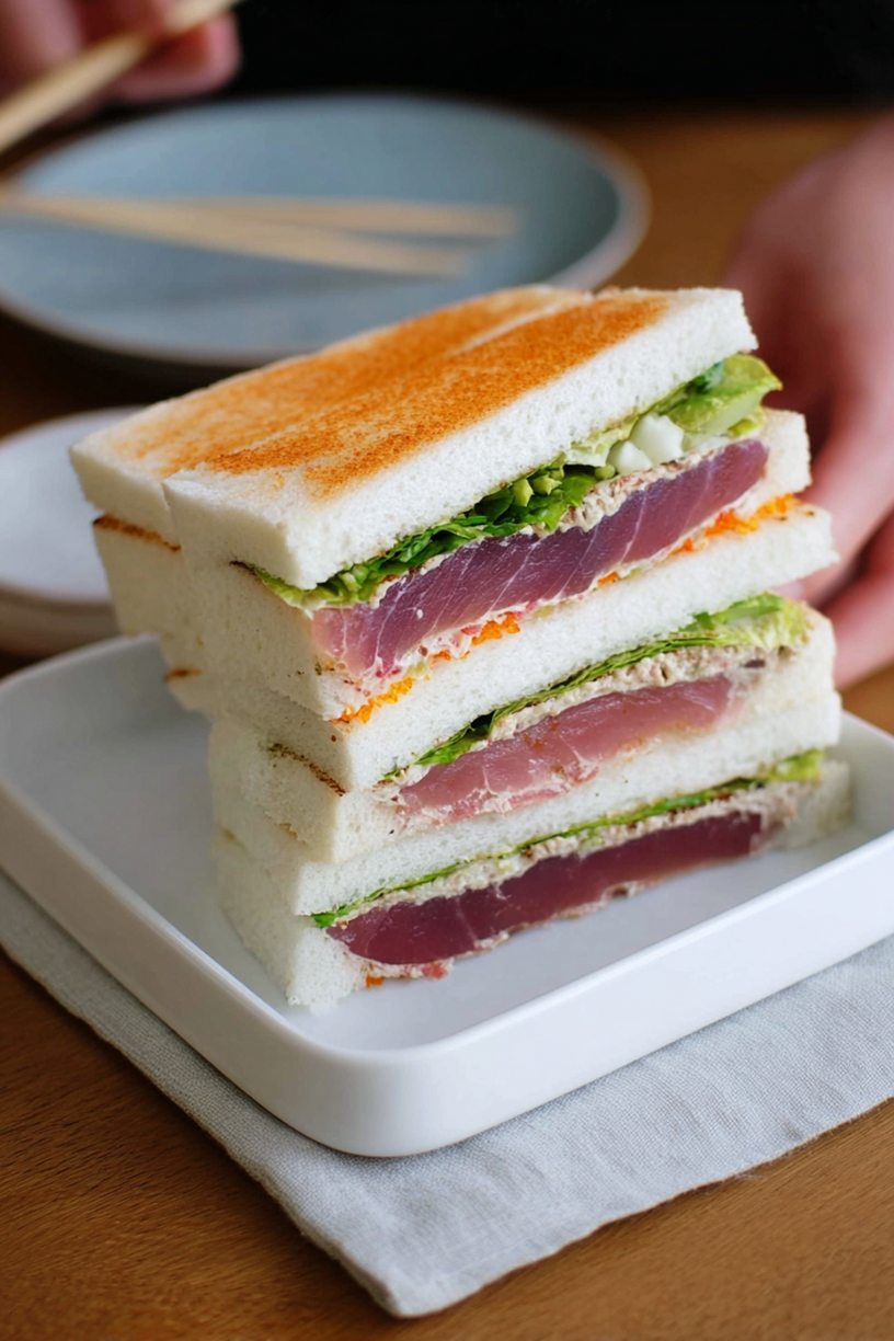 maguro sando sandwich japonais thon