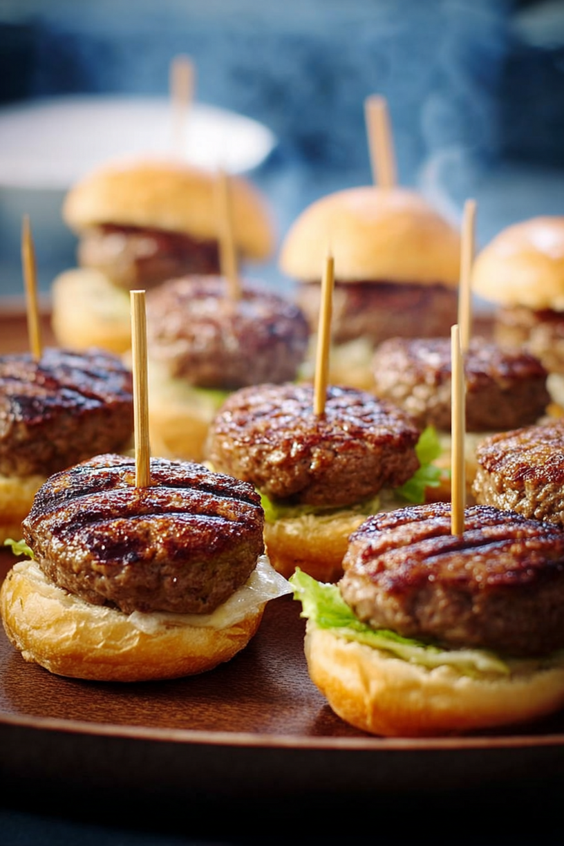 miniburgers steaks épicés