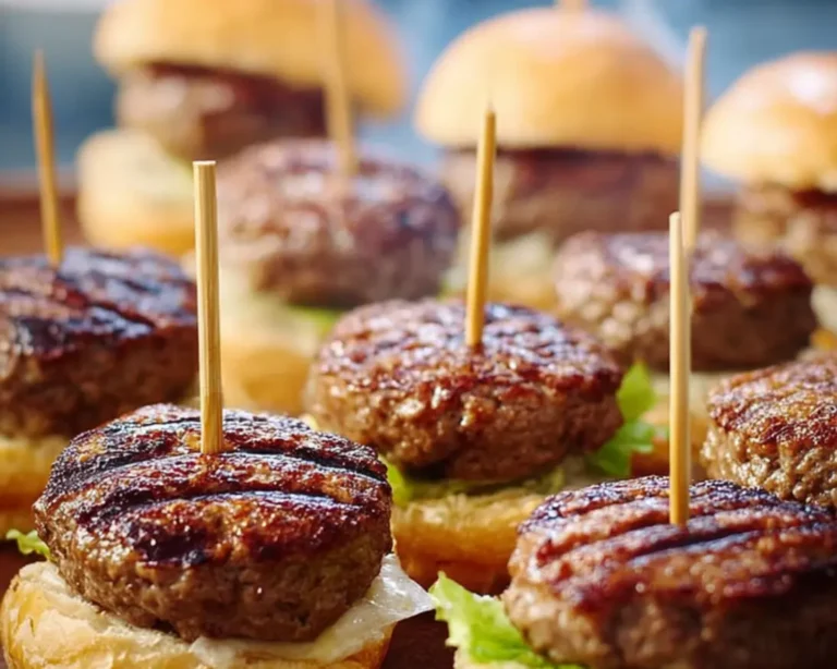 miniburgers steaks épicés