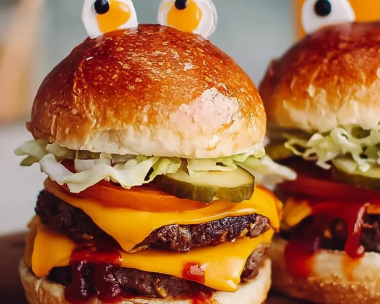 monster burgers cheddar