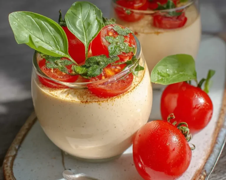 mousse tomate basilic