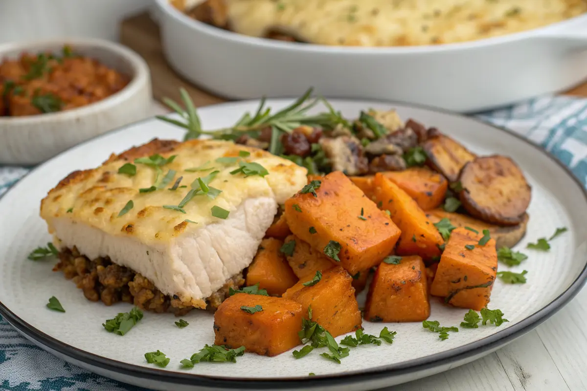 parmentier dinde patates douces