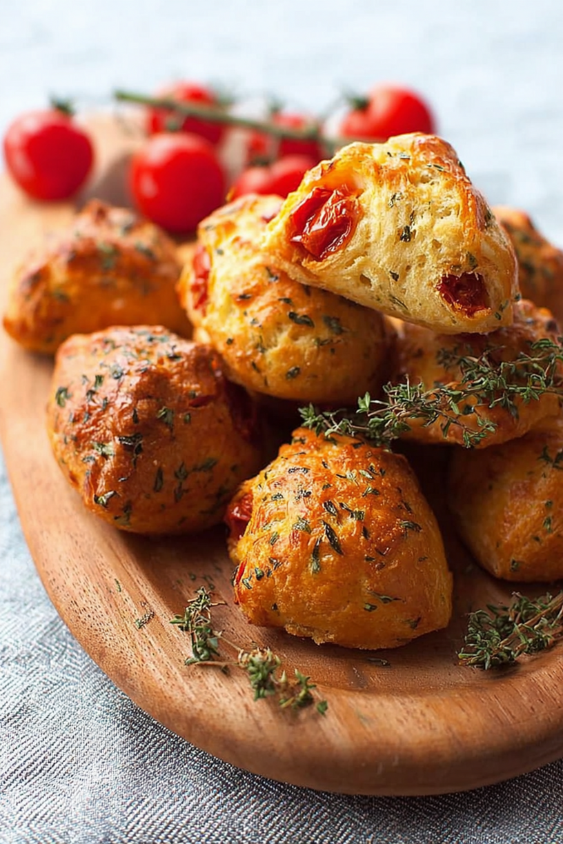 petits pains tomates confites herbes