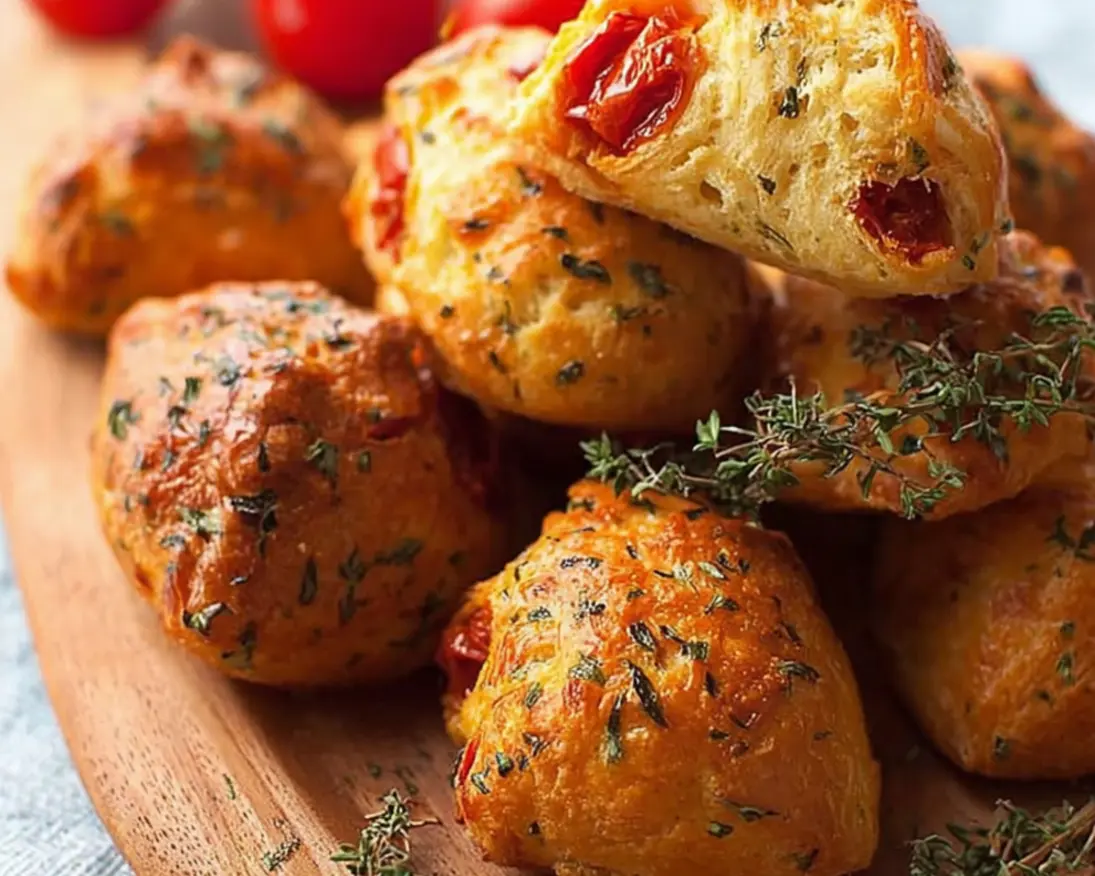 petits pains tomates confites herbes