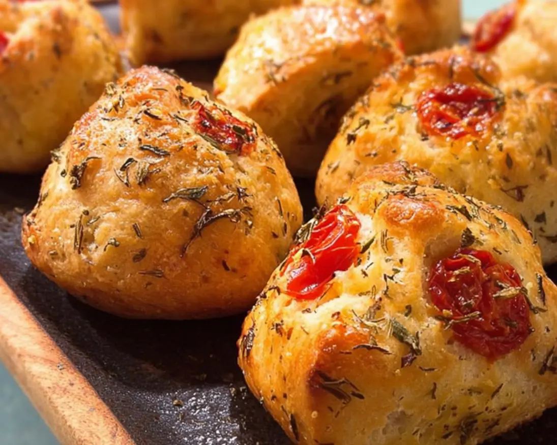 petits pains tomates confites herbes