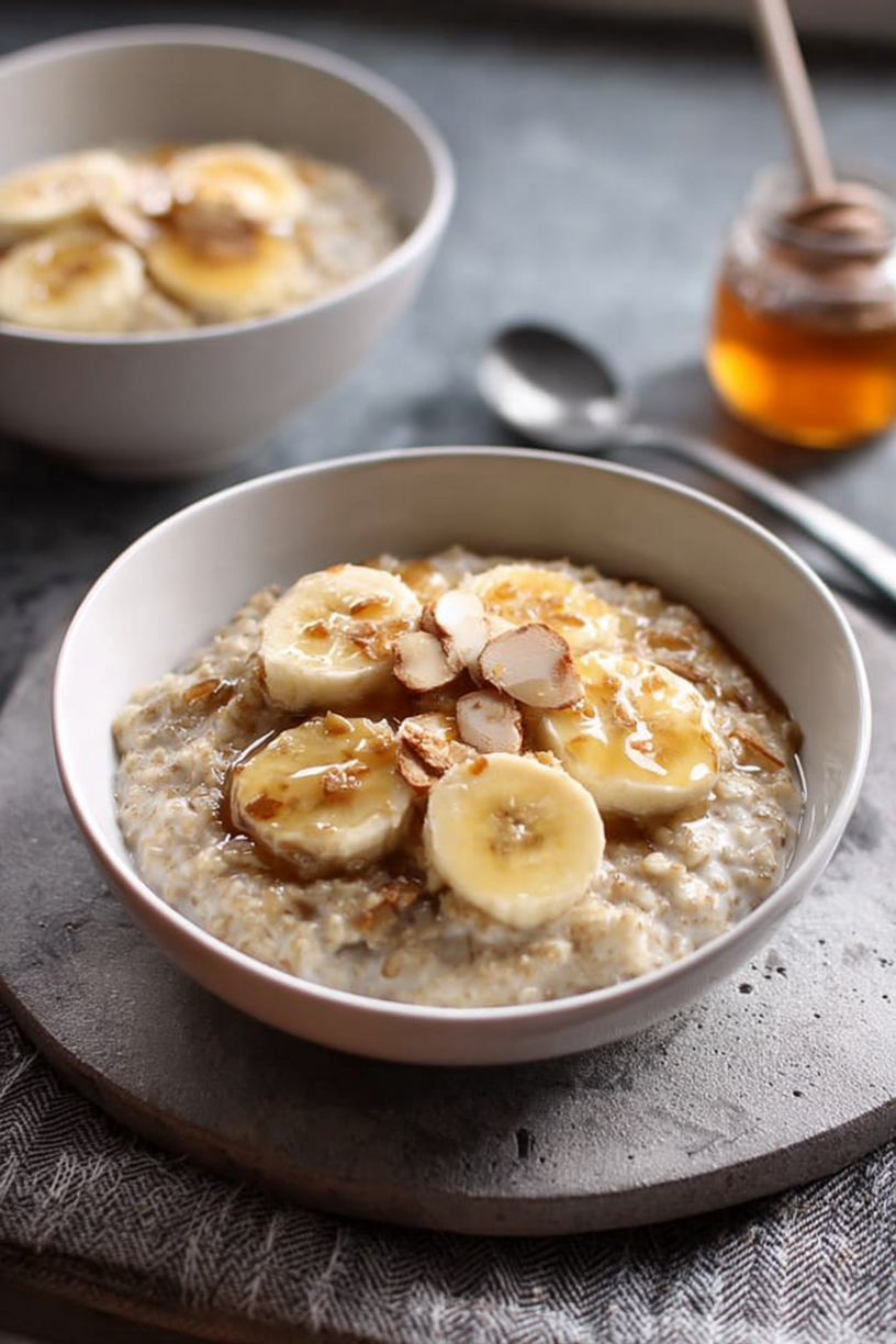 porridge banane miel