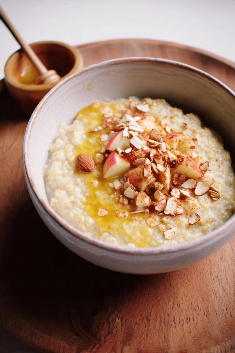 porridge pomme flocons d'avoine