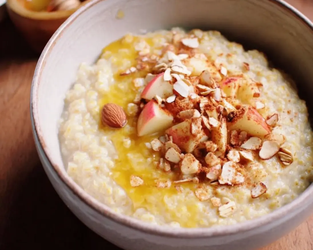porridge pomme flocons d'avoine