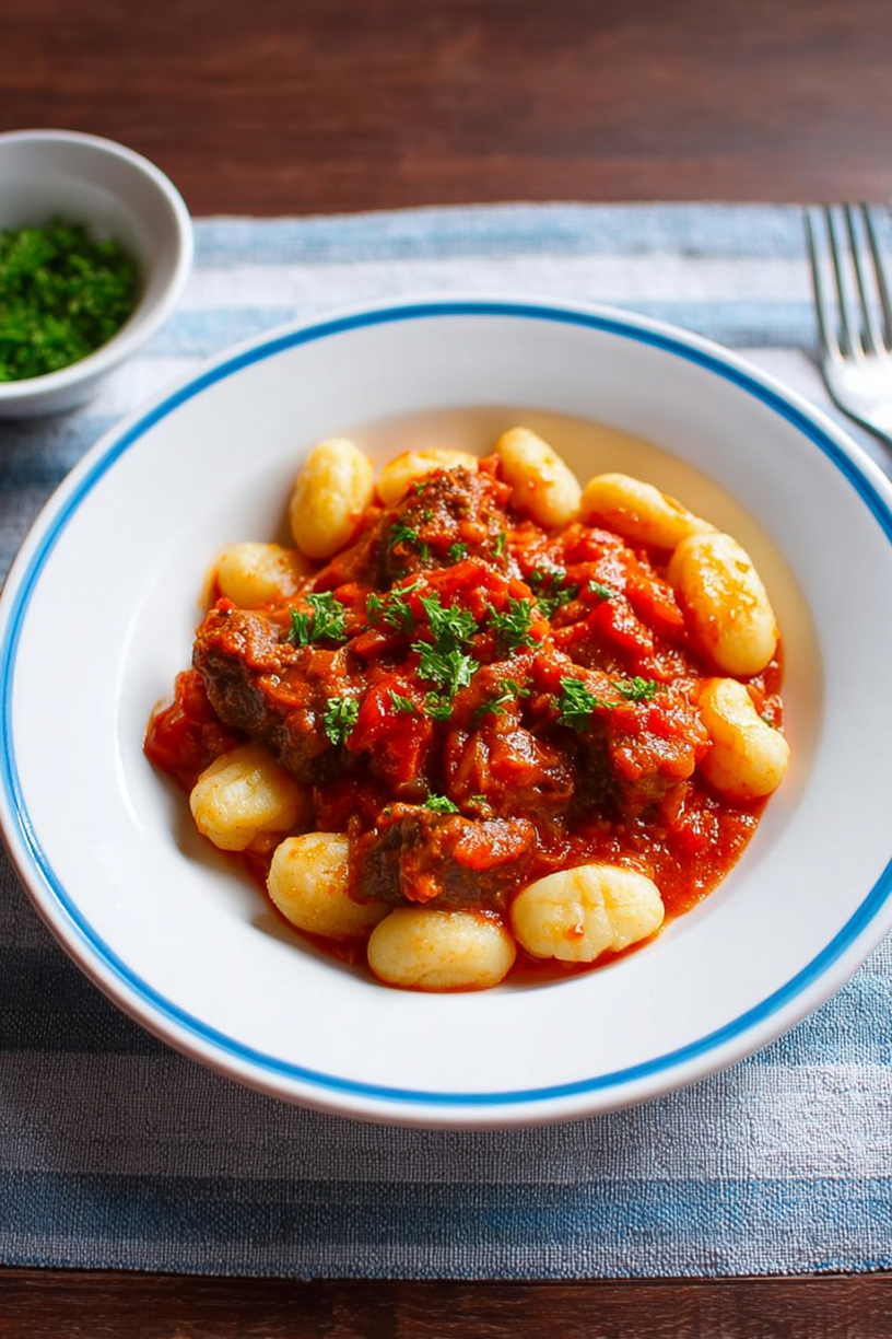 ragoût b uf gnocchi
