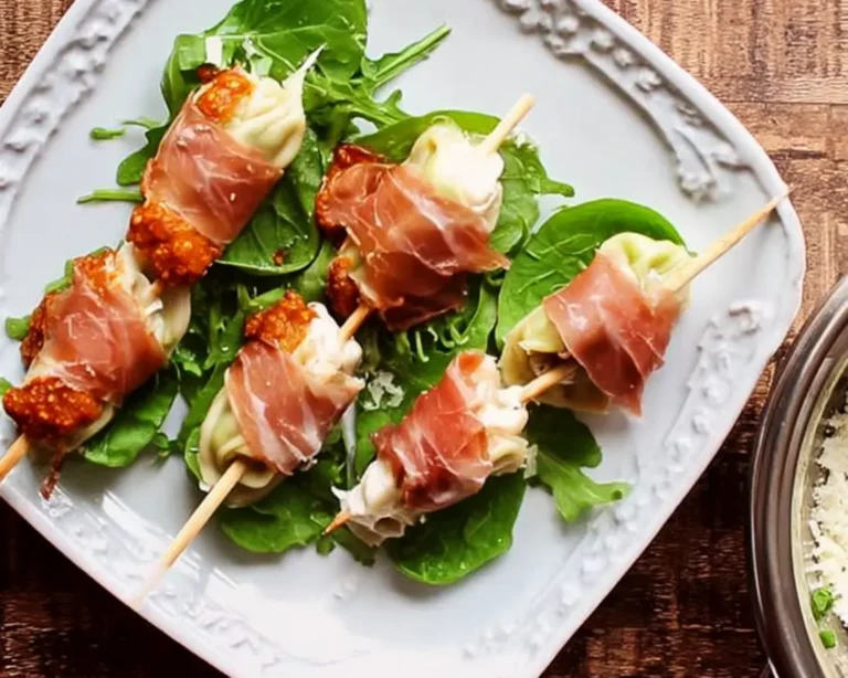 ravioles roquette minibrochettes jambon mozza