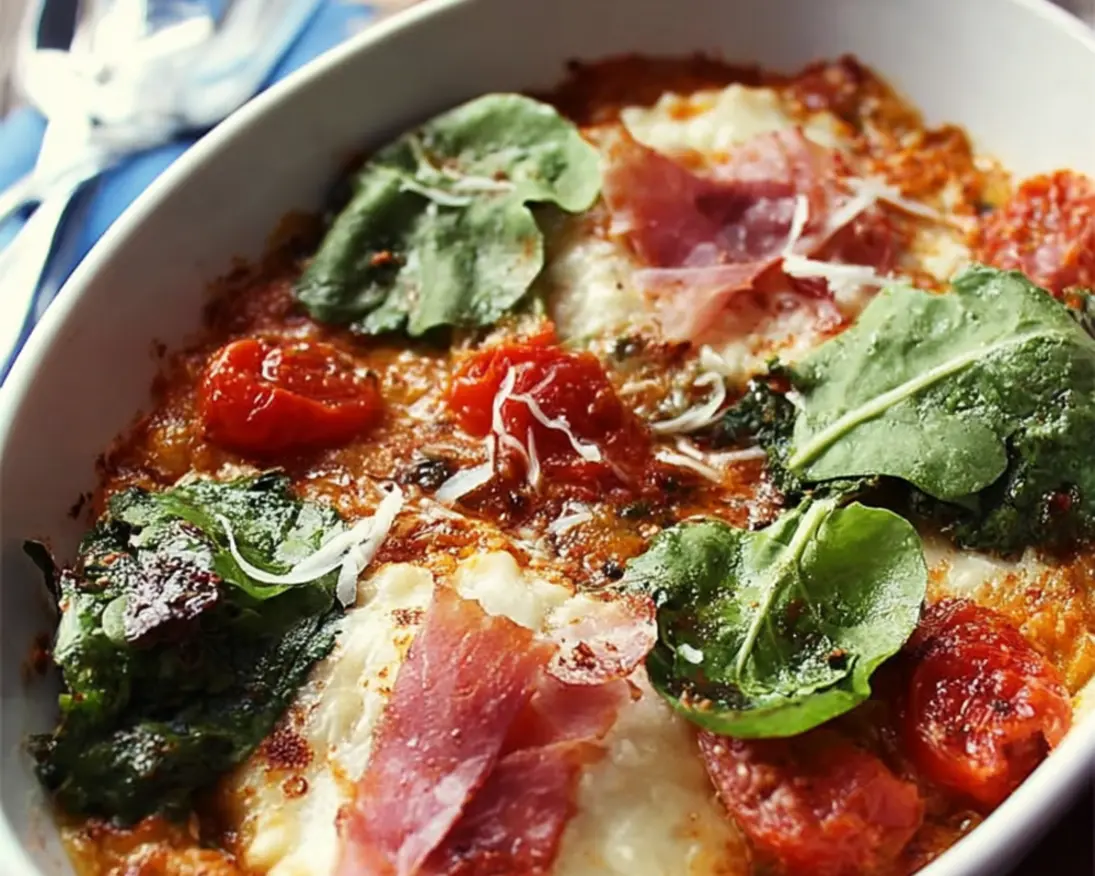 ravioles roquette sauce tomate jambon