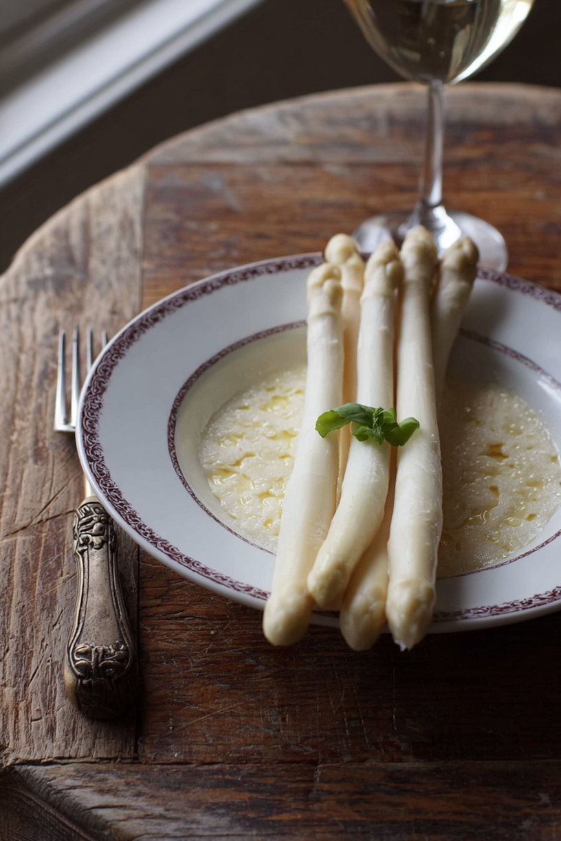 ravioles volaille landes asperges blanches