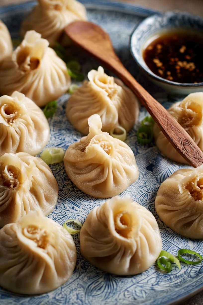 raviolis porc xiao long baos