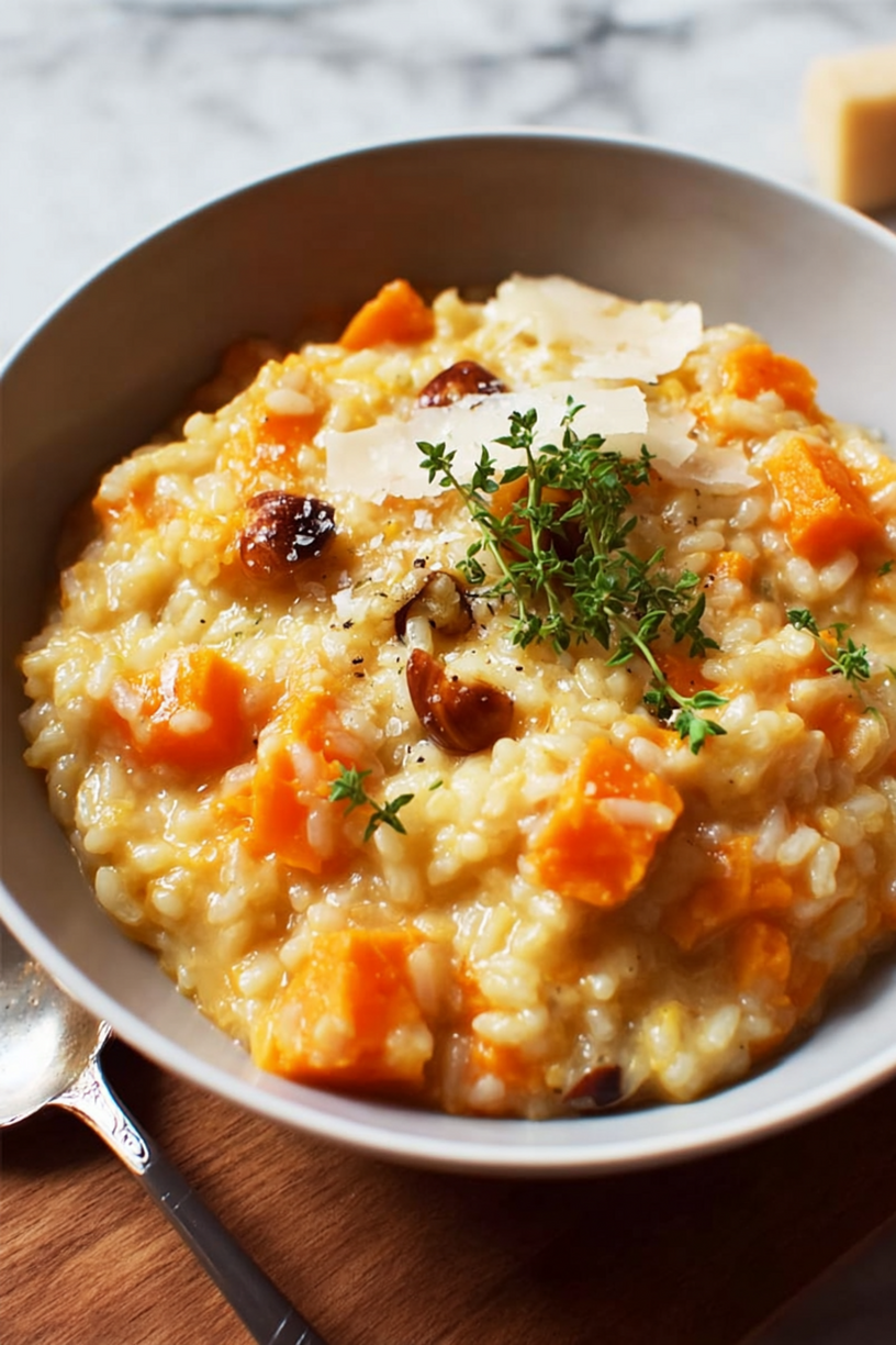 risotto patate douce châtaignes
