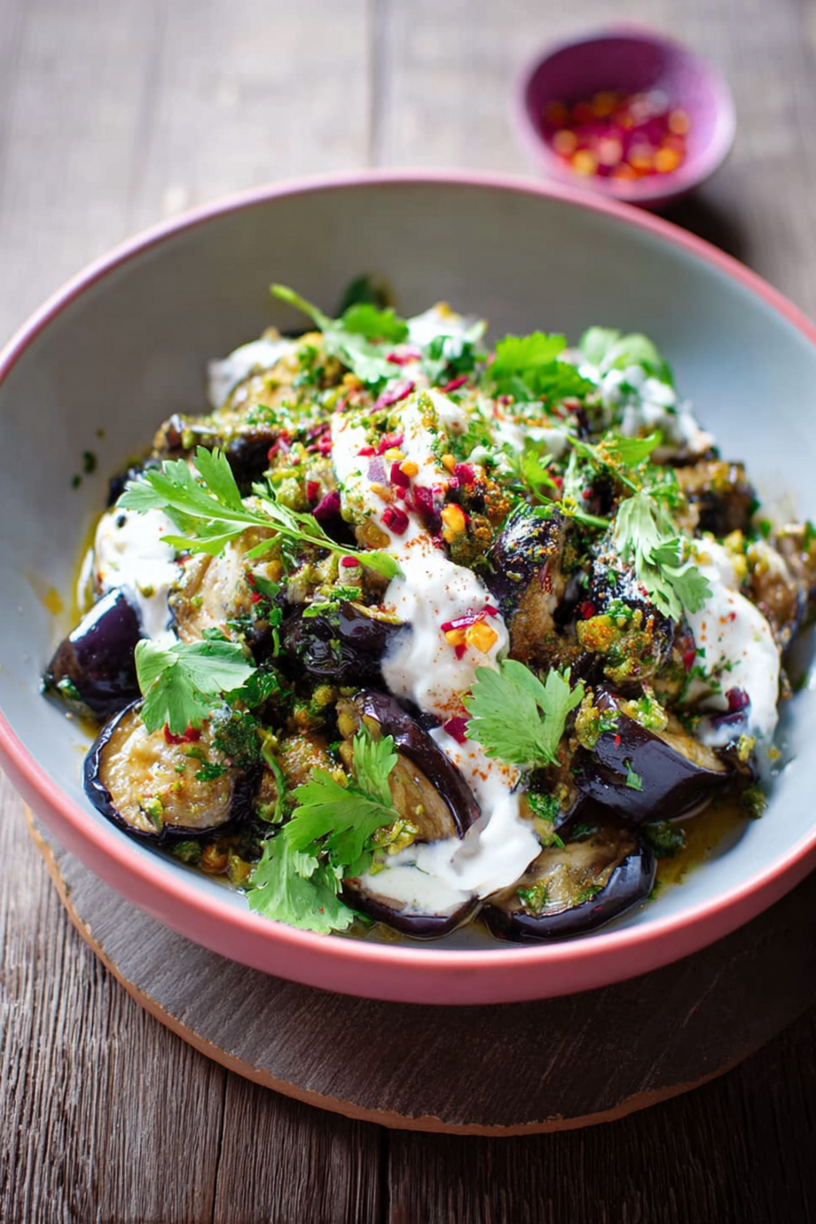 salade d'aubergine yaourt