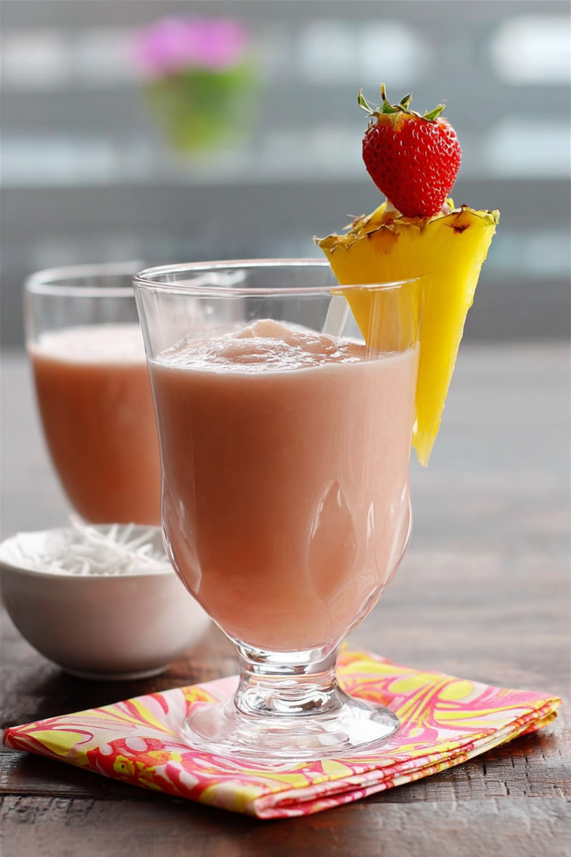 smoothie fraise ananas coco