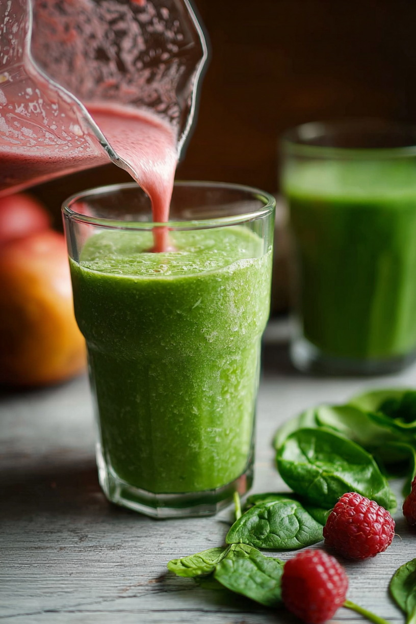 smoothie fruits épinards