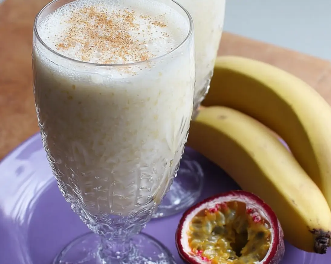 smoothie lait soja banane passion