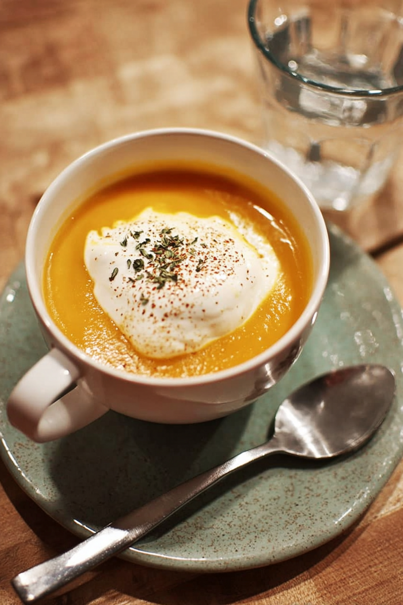 soupe butternut chantilly gingembre