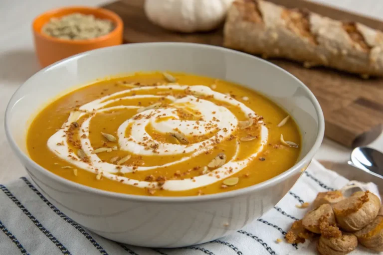 soupe butternut chantilly gingembre