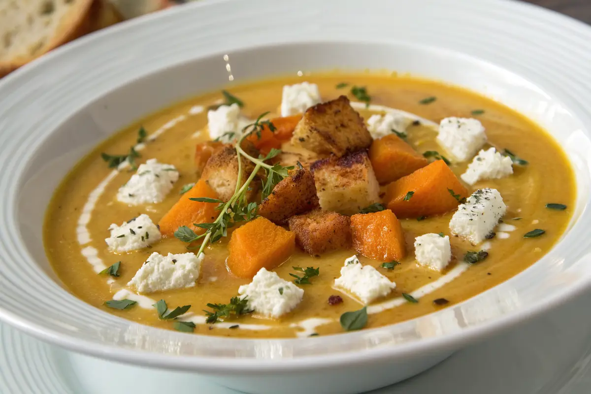 soupe butternut chèvre uf