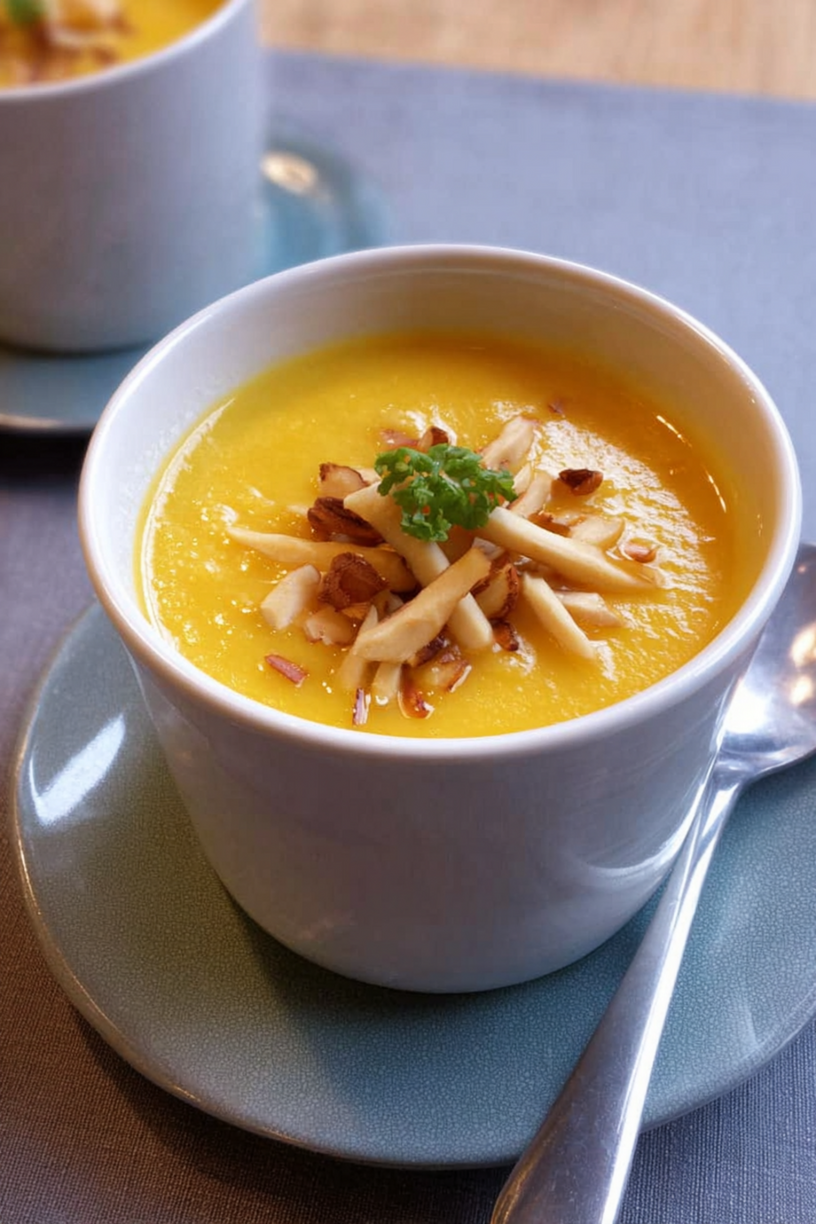 soupe butternut curry amandes