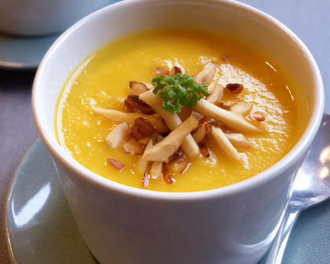 soupe butternut curry amandes