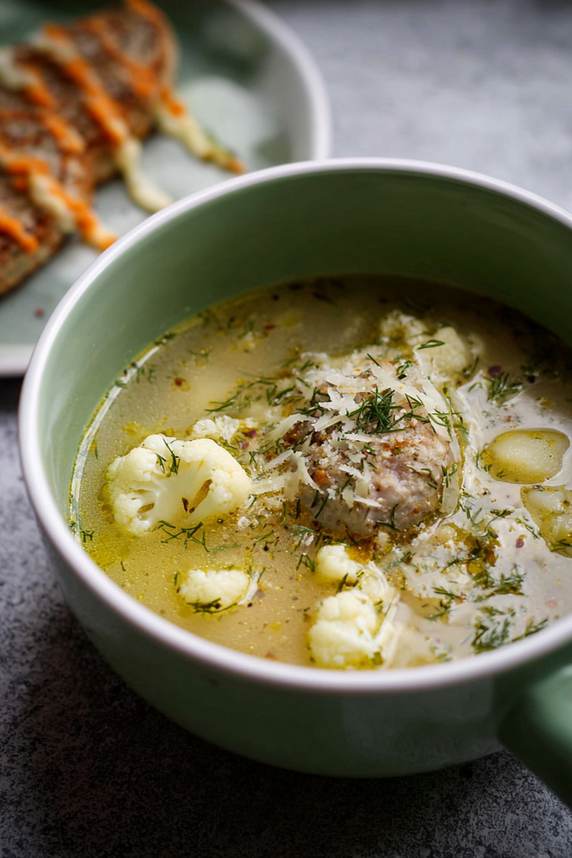 soupe chou fleur parmesan filet