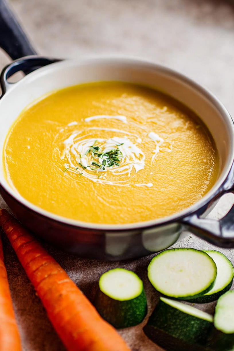 soupe courgette carotte kiri