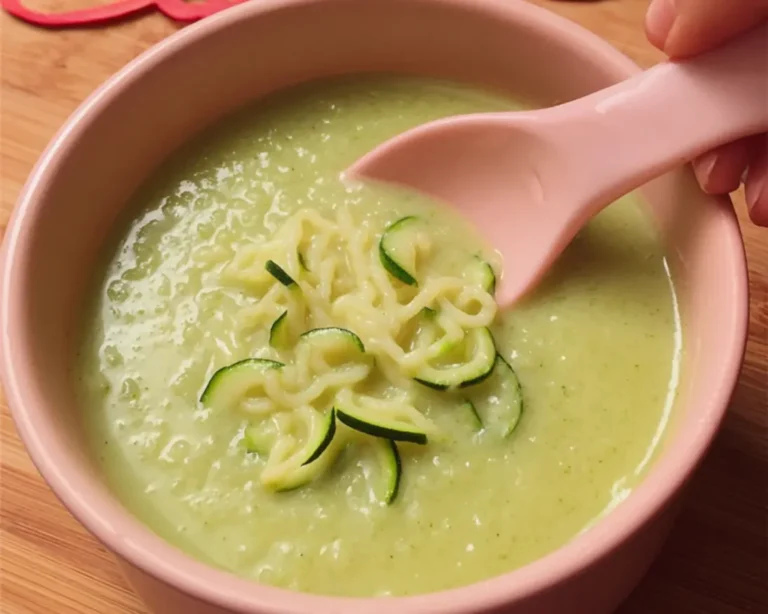 soupe courgette fromage pâtes alphabet