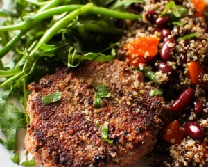 steaks quinoa haricots rouges