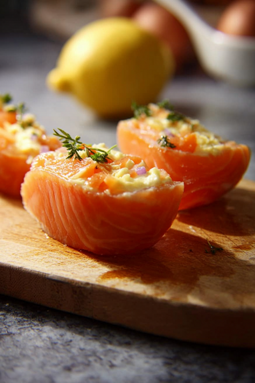 œufs brouillés saumon fumé