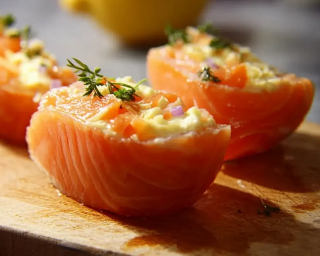 ufs brouillés saumon fumé