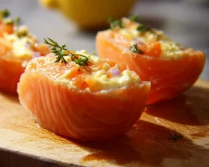 ufs brouillés saumon fumé