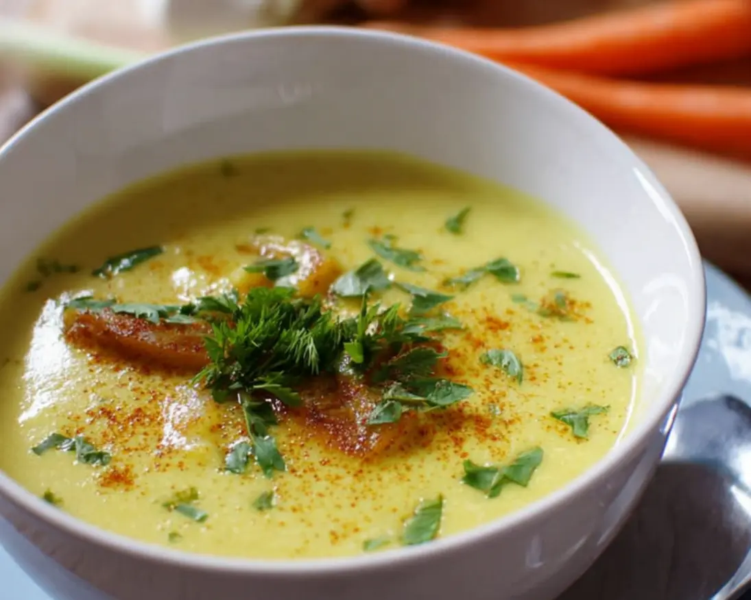 velouté poireau curry pointe miel