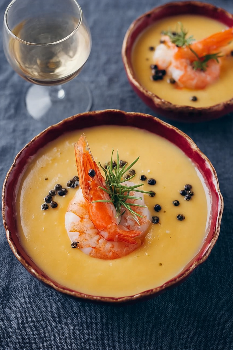 velouté potiron crevette